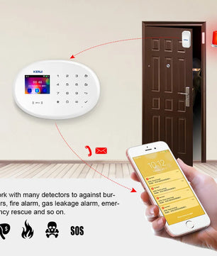 Kerui Plastic Smart Wireless Home Door Windows Security Sensor Kit