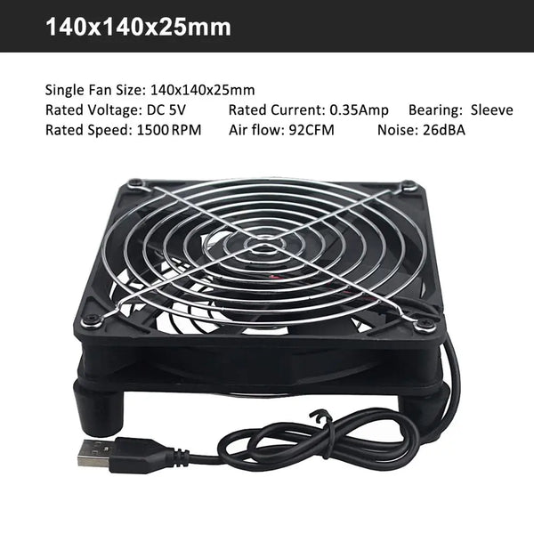 120mm 5V Computer Case Wireless Protective Router Cooling Fan