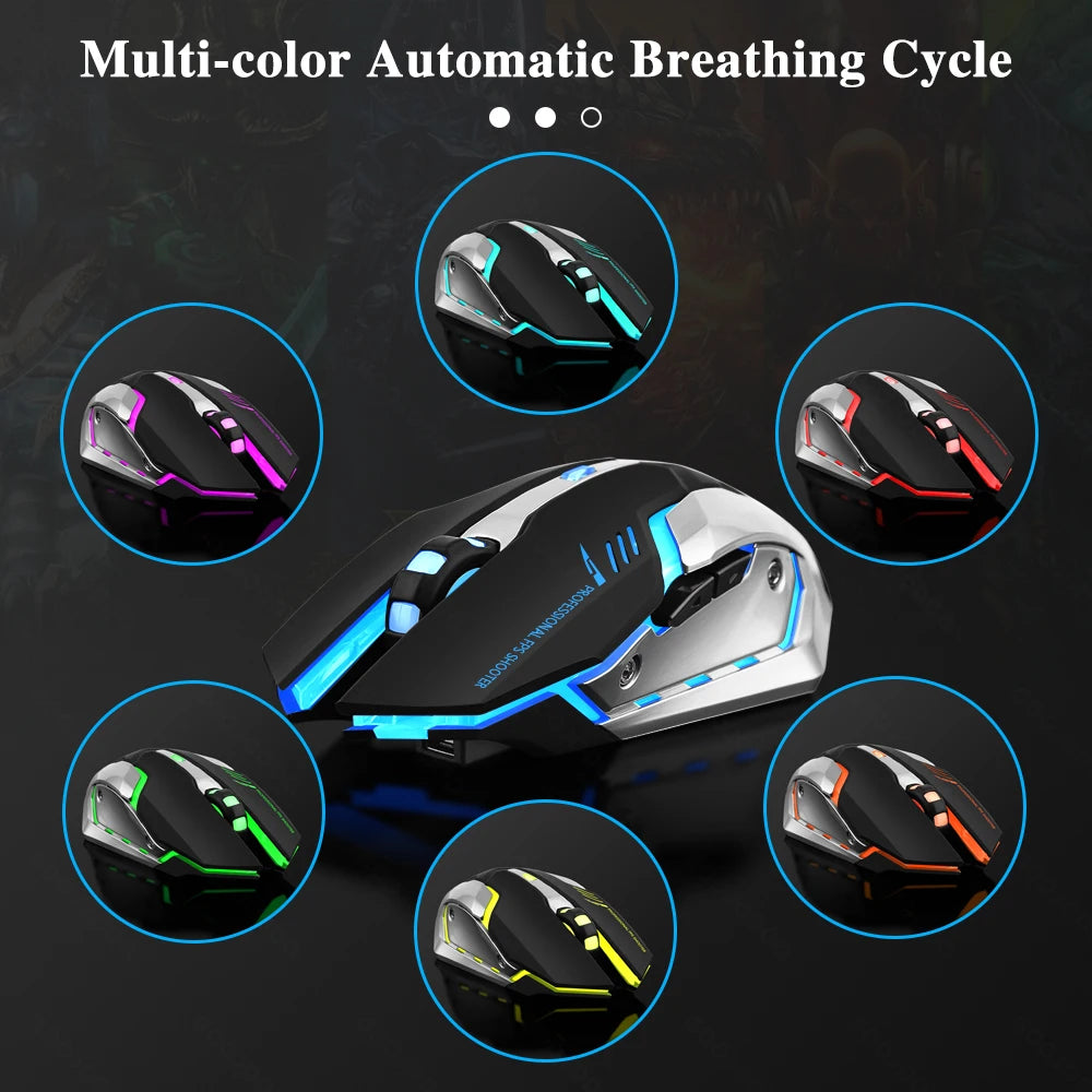 1600 DPI 2.4G USB Bluetooth Support Wireless Rechargeable Mouse