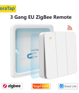 LoraTap Plastic ZigBee 3.0 Remote Control Push Button Switch