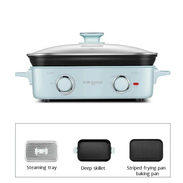 1400W Stainless Steel Multifunction Mini Portable Electric Cooker