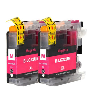 2 PCs 22UXL Ink Cartridge For Brother DCP-J785DW MFC-J985DW Printer