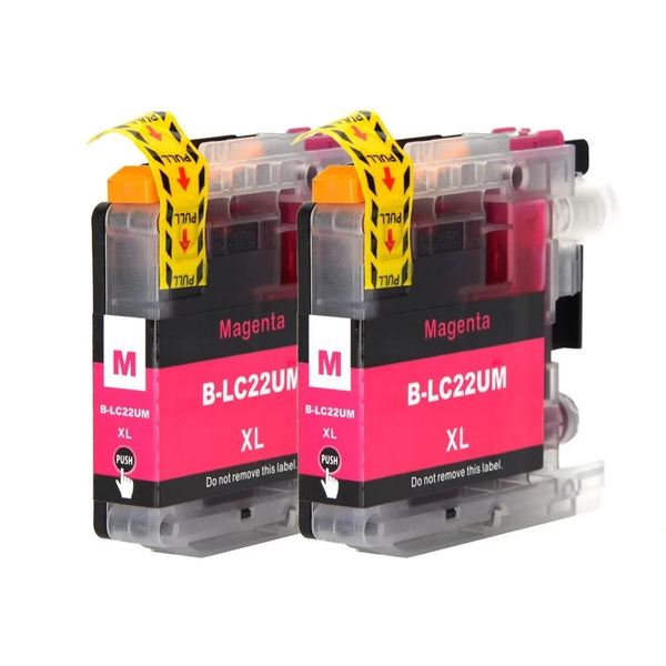 2 PCs 22UXL Ink Cartridge For Brother DCP-J785DW MFC-J985DW Printer