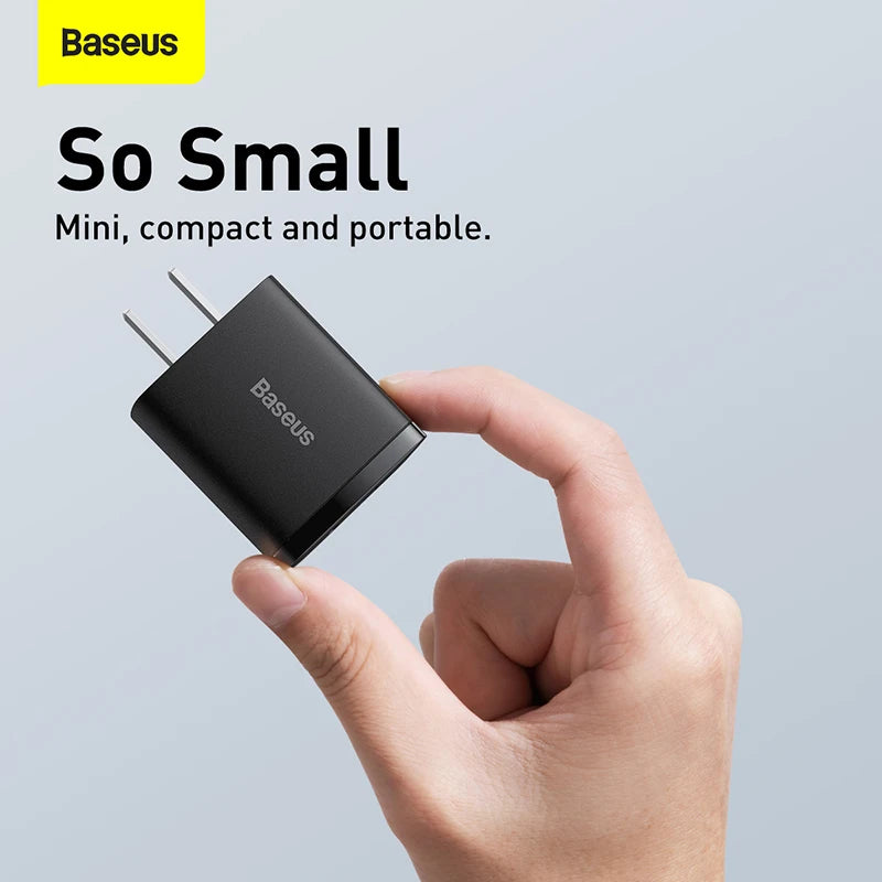 Baseus 20W USB Type-C Charger For iPhone 11 12 Pro Max and Huawei