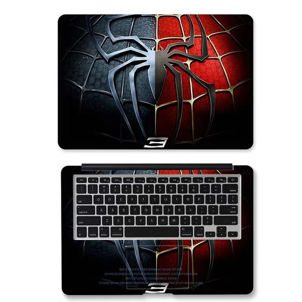 PVC Protective Spider Pattern Laptop Skin Cover