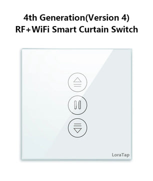 LoraTap 250V 600W Plastic WiFi Rolling Blinds Curtain Switch