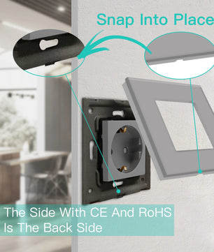 Bseed 16A Glass Panel Wireless WIFI Control Smart Power Socket