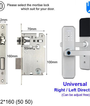RayKube Aluminium Alloy Fingerprint Digital Smart Door Lock