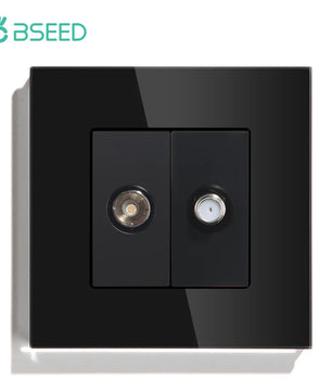 Bseed 10A Glass Panel Wireless WIFI Control Smart Power Socket