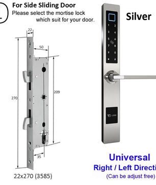 RayKube Aluminium Alloy Fingerprint Digital Smart Door Lock