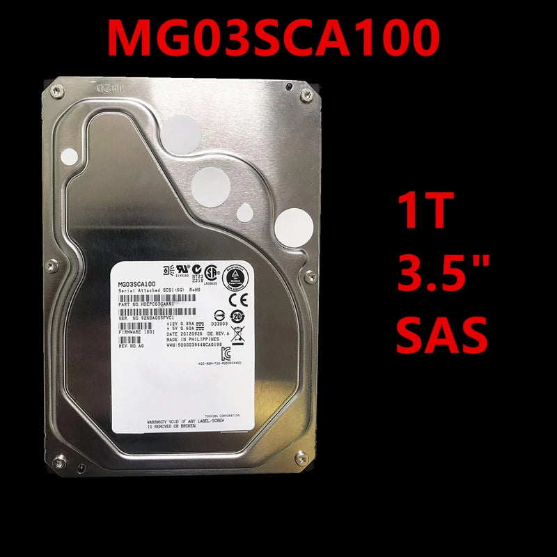 1TB 3TB 3.5" 64MB 7200RPM Original Hard Disk For Toshiba