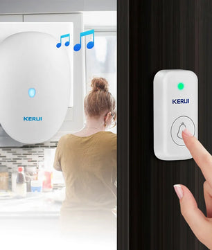 Kerui Plastic Wireless Waterproof Battery Cordless Remote Doorbell