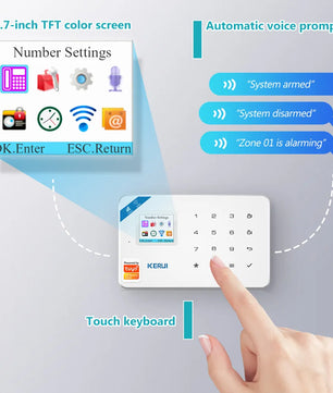 Kerui Plastic Smart Wireless Motion Detector Security Sensor Kit