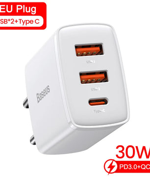 Baseus 30W USB Type C Fast Charger For iPhone 14 13 Pro Max