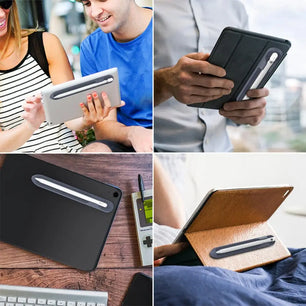 Silicon Shockproof Portable Bifold Magnetic Tablet Pen Slot Cover