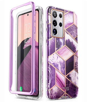 Polycarbonate Full-Body Rugged Case For Samsung Galaxy S21 Ultra