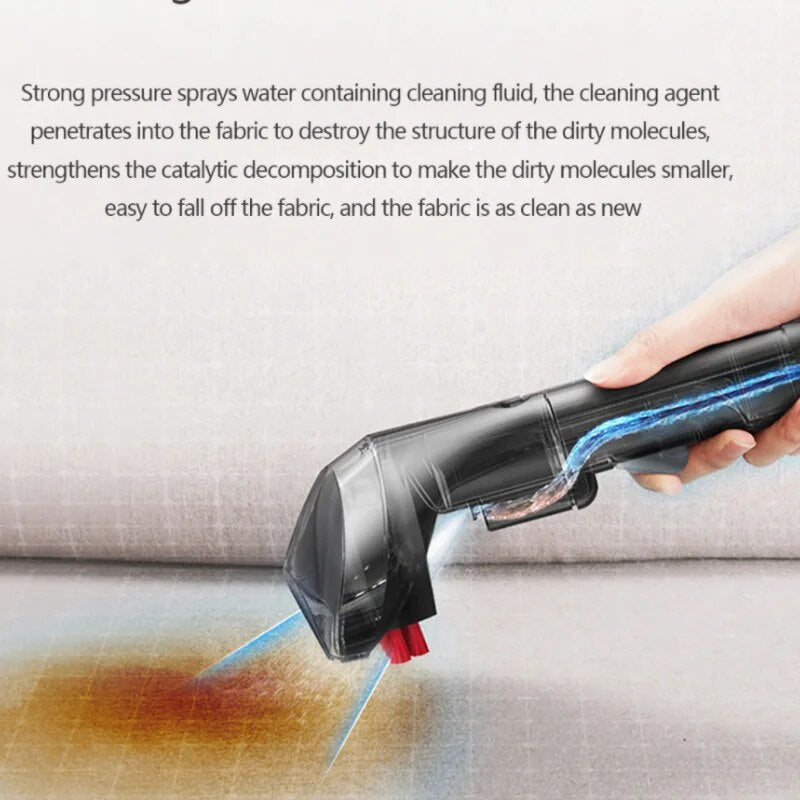 240V Powerful Plastic Wireless Mite Suction Dust Cleaning Machine