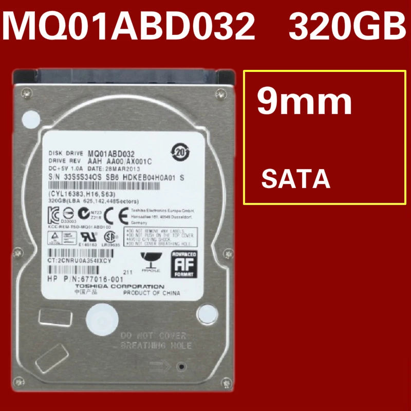 320GB SATA 2.5" 8MB 5400RPM Internal Hard Disk Drive For Desktop