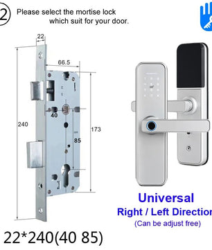 RayKube Aluminium Alloy Fingerprint Digital Smart Door Lock