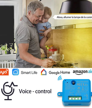 LoraTap 10A Plastic Wireless Switch Socket Relay Module Kit