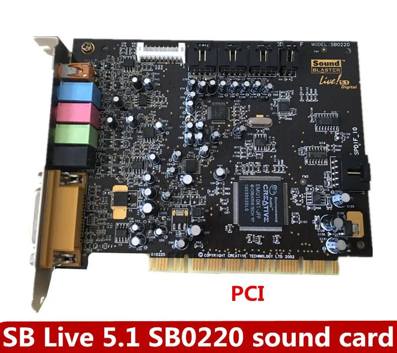 SB Live 5.1 Original Creative Debugging PCI-E Sound Card