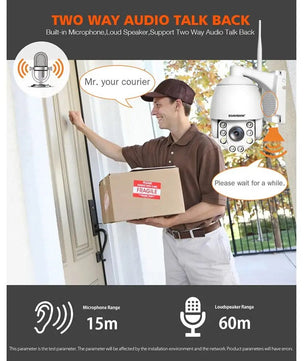 Boavision 5MP Night Vision High Speed Auto Tracking Dome Camera