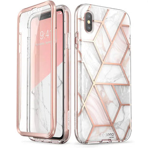 Polycarbonate Full-Body Marble Bumper 5.8 Inches Case For iPhone X