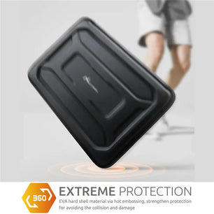100% Plastic Shockproof Waterproof Zipper Closure Hard Laptop Bag