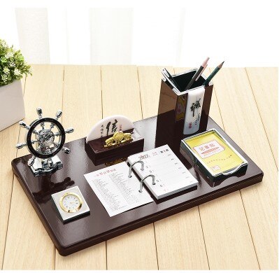 Wooden Multifunctional Luxurious Desk Organizer Pen Holder