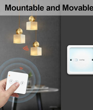 LoraTap Plastic Panel Wireless Voice Control Wall Mounted Switch