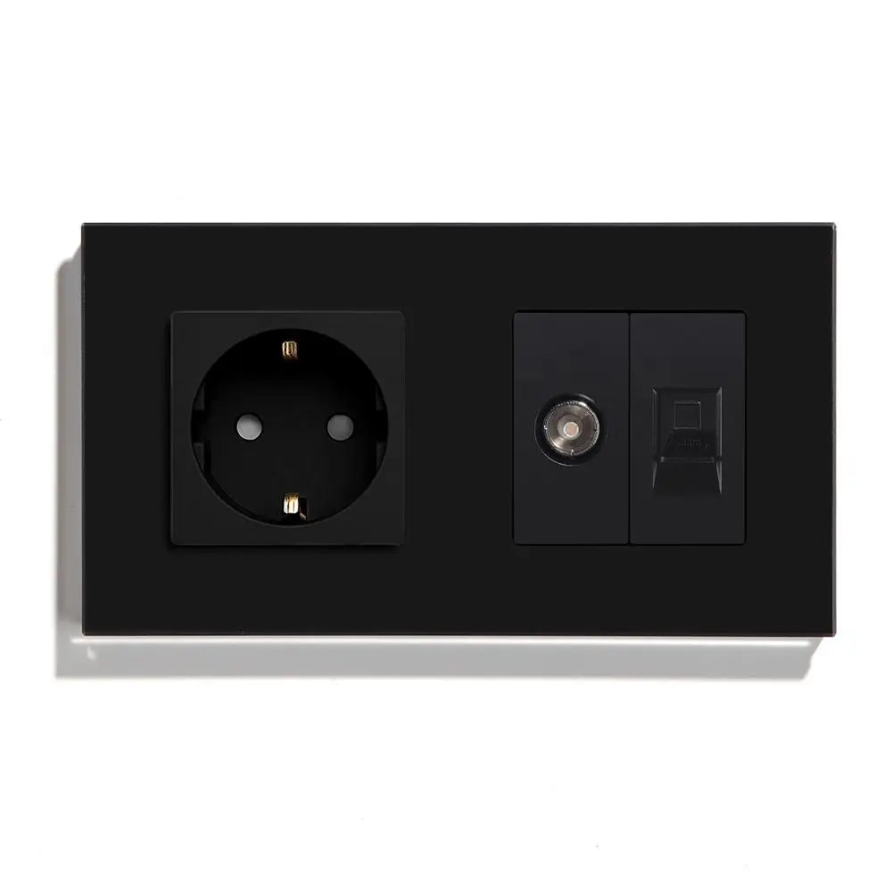 Bseed 10A Glass Panel Wireless WIFI Control Smart Power Socket