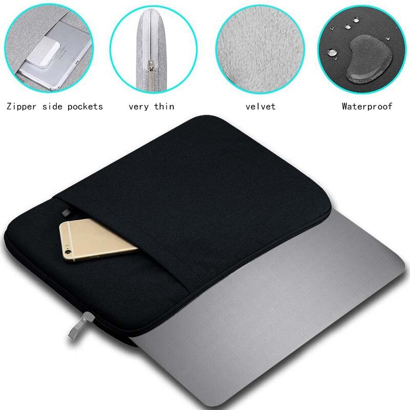 Nylon Protective Plain Pattern Universal Portable Laptop Cover