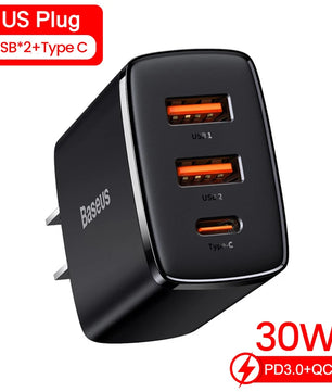 Baseus 30W USB Type C Fast Charger For iPhone 14 13 Pro Max