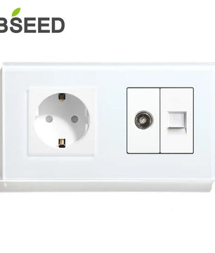 Bseed 10A Glass Panel Wireless WIFI Control Smart Power Socket