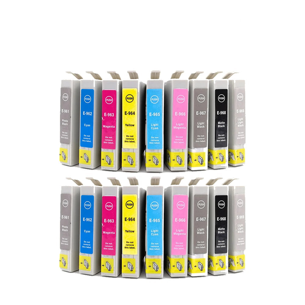 T0961-T0969 Compatible Ink Cartridge Suit For Epson Photo R2880