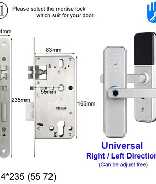 RayKube Aluminium Alloy Fingerprint Digital Smart Door Lock