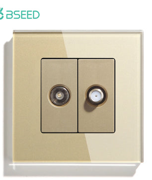 Bseed 10A Glass Panel Wireless WIFI Control Smart Power Socket