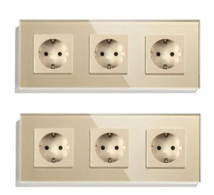 Bseed 16A Glass Panel Wireless WIFI Control Smart Power Socket