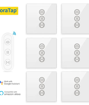 LoraTap 240V Plastic Remote Control Roller Blinds Shutter Switch