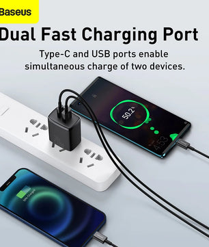 Baseus 20W USB Type-C Charger For iPhone 11 12 Pro Max and Huawei