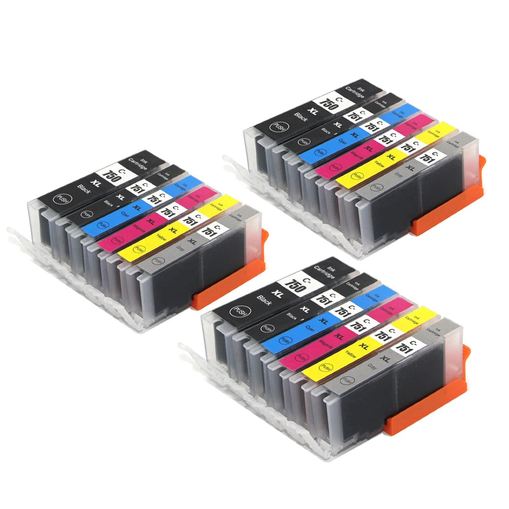PGI750 CLI751 Ink Cartridge Compatible For Canon PIXMA MG6370