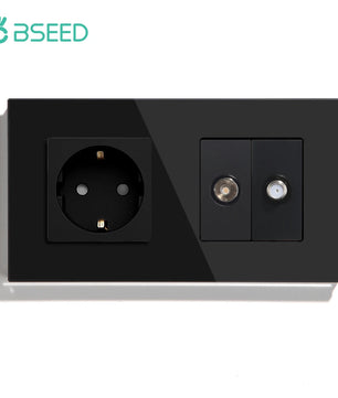Bseed 16A Glass Panel Wireless WIFI Control Smart Power Socket