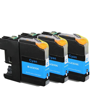 3 PCs LC233 Ink Cartridge For Brother MFC-J5720/J4120/J4620/J5320