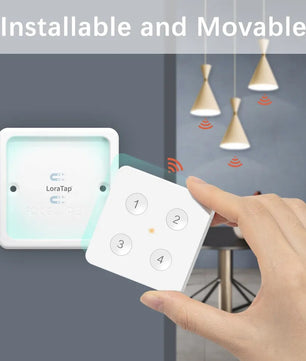 LoraTap Plastic Bluetooth Wireless Scene Switch Push Button