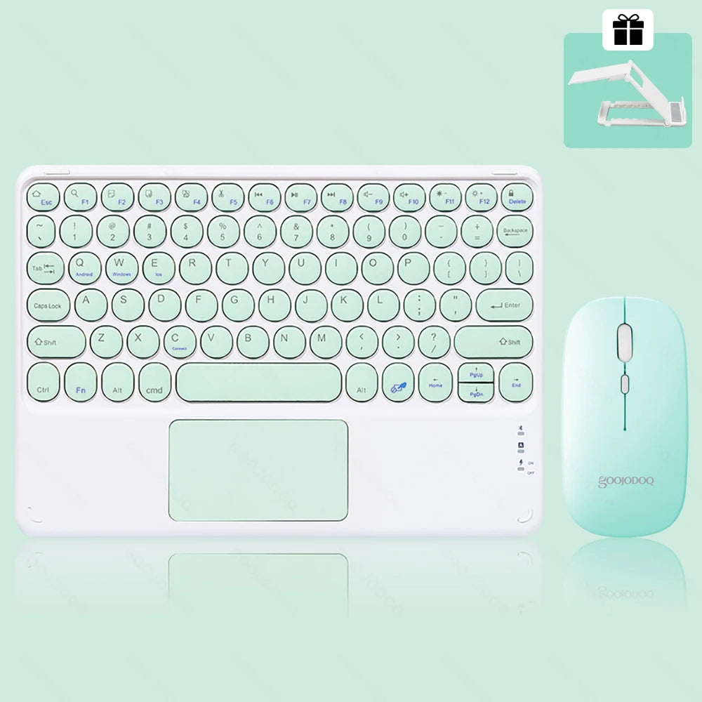 Plastic 2.4G Rechargeable Bluetooth Wireless Keyboard Mouse Kit