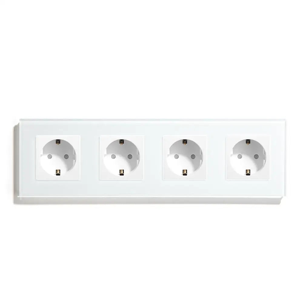 Bseed 16A Glass Panel Wireless WIFI Control Smart Power Socket