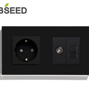 Bseed 10A Glass Panel Wireless WIFI Control Smart Power Socket