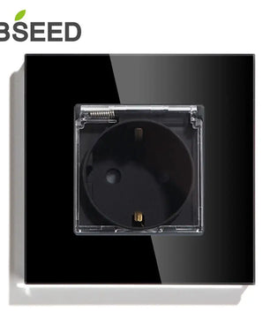 Bseed 16A Glass Panel Wireless WIFI Control Smart Power Socket