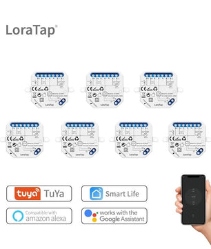 LoraTap 240V Plastic Automatic WIFI Roller Shutter Curtain Module