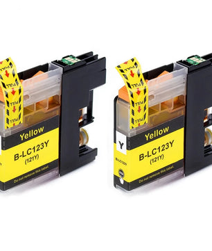 2 PCs LC121/LC123 Ink Cartridge For Brother MFC-J4510DW MFC-J4610DW